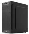 SilentiumPC case MiniT Armis AR1 Pure Black SD reader 2x USB 3.0 1x 80mm fan black thumbnail (2 of 10)