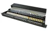 XtendLan Patch panel 19" 24 portů stíněný C5Edual 2xAu s LED vyhledáváním