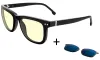 GUNNAR irodai játékszemüveg CUPERTINO ONYX * borostyánsárga napszemüveg * BLF 65 BLF90 * GUNNAR NATURAL fókusz