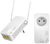 VAHVA 2 sovittimen sarja Powerline WF 600 DUO FR Powerline 600 Mbit Wi-Fi-yhteydellä 300 Mbit ja 2x LAN valkoinen