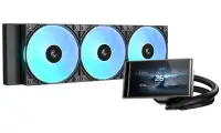 Refroidisseur d'eau DEEPCOOL LT360 Vision ARGB, 3 ventilateurs ARGB 120 mm, connecteur PWM 4 broches, affichage noir Refroidisseur d'eau DEEPCOOL LT360 Vision ARGB, 3 ventilateurs ARGB 120 mm, connecteur PWM 4 broches, affichage noir (1 of 7)