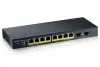 Switch Gigabit Web Smart Zyxel GS1900-10HP v2 desktop a 10 porte: 8 Gigabit in metallo + 2 SFP IPv6 802.3az (Verde) PoE thumbnail (2 of 4)