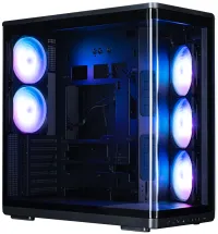 Zalman Gehäuse P60 ATX, 5x120mm ARGB-Lüfter, 2xUSB 3.0 USB-C, Panorama-Design, Schwarz (1 of 5)
