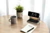 IMMAX PARROT alarm clock with LED night light Qi wireless charging white thumbnail (8 of 10)