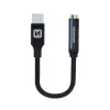 Swissten Audio Adapter Textile Usb-C жак (женски) 0,15 M черен thumbnail (1 of 1)