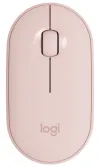 Logitech miška Pebble M350 brezžična 3 gumbi 1000dpi Bluetooth USB roza