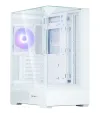 Zalman case P40 Prism miniIT 120mm ARGB fan 2xUSB 3.0 USB-C panoramic white