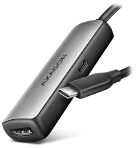 Адаптер AXAGON USB-C - HDMI RVC-HI8KPD 8K 60 Гц 4K 144 Гц HDCP 2.3 PD 100 Вт 0.16 м черный (1 of 6)
