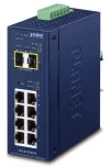Pláinéad IGS-4215-8T2S lasc L2 tionsclaíoch 8x 1Gb TP + 2x SFP VLAN IP30 -40 go 75°C SNMP 9-48VDC 24VAC