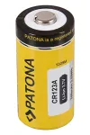 PATONA nofëllbar Batterie CR123A 16340 700mAh Li-Ion 3.7V 1stk am Package