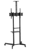 Neomounts FL50-550BL1 Количка за държач за дисплей 37-70" 4 колела VESA 600X400 Товароносимост 50 кг регулируема височина наклон AV държач черен thumbnail (2 of 3)