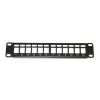 XtendLan Patch panel 10" 1U 12 portů neosazený