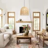 Lampada a sospensione di design IMMAX BOHO PELO D50cm E27 rattan naturale thumbnail (3 of 5)