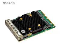 „Broadcom MegaRAID 9562-16i“ 8 GB 12 GB su NVMe SAS SATA 2x SFF-8654 x8 RAID 0-60 OCP 3.0 (PCIe 4.0 x8) SAS3916 ROC (1 of 1)