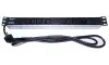 Panou de alimentare PremiumCord pentru rack de 19" 1U 10xIEC (C13) cablu 2m