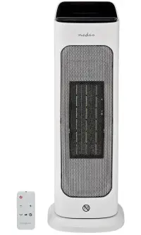 Ventilateur à air chaud intelligent NEDIS Wi-Fi 2000 W, 2 réglages de température, affichage rotatif, blanc, 10 à 49 °C Ventilateur à air chaud intelligent NEDIS Wi-Fi 2000 W, 2 réglages de température, affichage rotatif, blanc, 10 à 49 °C (1 of 11)