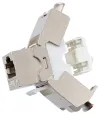 XtendLan Keystone jack RJ-45 Cat6 STP strieborný 180 ° zaklapnutie zozadu thumbnail (2 of 4)