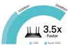 Saighdeoir TP-Link VX1800V VDSL ADSL Móideim 4x GLAN 2x RJ11 USB WIFI 2,4 5GHz thumbnail (4 of 5)
