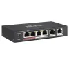 HiLook Drevet af HIKVISION switch NS-0106P-35 4x port 10 100 Mbps RJ45 porte PoE 2x 100 Mbps uplink