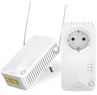 STRONG Juego de 2 adaptadores Powerline WF 600 DUO EU Powerline 600 Mbit con Wi-Fi 300 Mbit con 2x LAN blanco STRONG Juego de 2 adaptadores Powerline WF 600 DUO EU Powerline 600 Mbit con Wi-Fi 300 Mbit con 2x LAN blanco (1 of 3)