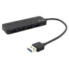 I-tec USB HUB METAL 4 USB 3.0 ports On Off button for switching on and off metallic black
