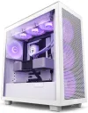 NZXT case H7 Flow RGB edition ATX 3x 140 mm fan USB-C 2x USB glass side mesh panel RGB white