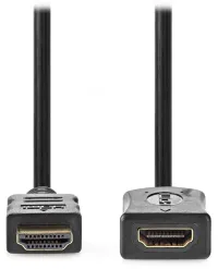 NEDIS Cable alargador HDMI 1.4 de alta velocidad con conectores Ethernet 4K@30Hz HDMI-HDMI chapados en oro negro granel 2m NEDIS Cable alargador HDMI 1.4 de alta velocidad con conectores Ethernet 4K@30Hz HDMI-HDMI chapados en oro negro granel 2m (1 of 2)