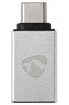NEDIS PROFIGOLD USB-C USB 3.2 Gen 1 adapter USB-C pistik – USB-A pesa alumiiniumist hõbedane BOX