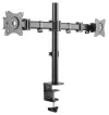 Neomounts Select NM-D135DBLACK Uchwyt ekspozycyjny na stół Zacisk 10-27"+wpust VESA 100X100 nośność 2x 8kg 2 wyświetlacze czarny thumbnail (2 of 5)