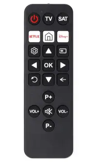 NEDIS förprogrammerad universalfjärrkontroll för seniorer, 2 enheter kompatibla med alla TV-apparater NEDIS förprogrammerad universalfjärrkontroll för seniorer, 2 enheter kompatibla med alla TV-apparater (1 of 1)
