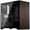 Krux-chassi Palum ATX 2x120 mm fläkt 2xUSB 2.0 USB-C träelement härdat glas svart Krux-chassi Palum ATX 2x120 mm fläkt 2xUSB 2.0 USB-C träelement härdat glas svart