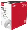 Cabo Dahua UTP Cat5e, 4 pares, encapsulamento em PVC branco, 305 m de comprimento, condutores de 0,45 mm.