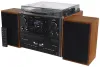 Líne Soundmaster mionlach MCD5600BR caschlár CD 2x caiséad BT DAB+ MP3 2x5W Donn-dubh
