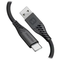 Cable de datos Swissten de silicona suave USB-C de 0,4 m, color negro Cable de datos Swissten de silicona suave USB-C de 0,4 m, color negro (1 of 2)