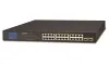 Planet GSW-2620VHP PoE-Switch 24x1Gb + 2xSFP 1Gb LCD VLAN-Erweiterungsmodus 10 MB-250 m 802.3at 802.3az 300 W PoE-Budget
