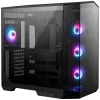 MSI kotelo MAG PANO 100R PZ Musta ilman lähdettä vasen ja etulasi 4x 120 mm A-RGB tuuletin 1x USB-C 1x USB3.2 musta thumbnail (3 of 11)