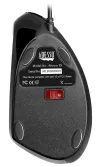 Adesso iMouse E9 le haghaidh luiche sreangaithe láimhe clé cúllitrithe optúla eirgeanamaíochta ingearach 800-2400 pso USB dubh thumbnail (5 of 6)