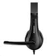 Headset CANYON CHSU-1 nasc USB éadrom dubh thumbnail (3 of 5)