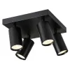 IMMAX PUNTO-4S ceiling wall spotlight square 4 heads black for GU10 source thumbnail (3 of 8)