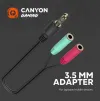 CANYON Gaming peakomplekt Interceptor GH-8A LED PC PS4 Xbox one Deep bassi kaabel 2m USB+2x35F TRS pesa + jaotur thumbnail (7 of 13)