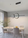 IMMAX NEO LITE RONDAS SMART Lámpara Colgante negro 131cm 56W con BALIZA soporte Wi-Fi TUYA thumbnail (7 of 10)