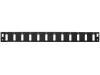 Solarix optical tray front 1U for 12 SC duplex BK with mounting holes v2 FP2-1U-12SCD-B