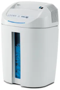 Destructora de papel KOBRA +1 CC4, sección transversal 35 x 40 mm, capacidad A4 14 hojas, volumen del contenedor 38 l, nivel de seguridad P4, azul-blanco (1 of 5)