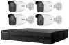 HIKVISION HiWatch 4K KIT bullet 8Mpix 1x NVR HWN-4108MH-8P(D) 4x IP camera HWI-B480H(C) POE+ HDMI VGA LAN