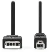 Kabel NEDIS USB 2.0 wtyk USB-A - wtyk USB-B do drukarki itp. czarny 2m thumbnail (1 of 2)