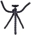 Doerr OCTOPUS Tripod Vlogging 15-28.5 cm, 414 g, max. 2 kg, ceann liathróid, 5 arm flex, dubh