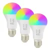 IMMAX NEO SMART szett 3x LED izzó E27 11W RGB+CCT színes és fehér szabályozható Zigbee TUYA