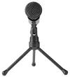 NEDIS desktop omnidirectional microphone ON OFF button with three-arm stand 35mm jack sensitivity -30dB black