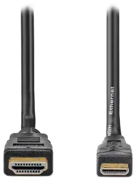 Высокоскоростной кабель NEDIS HDMI с разъемами Ethernet HDMI — HDMI mini 4K черный 5м Высокоскоростной кабель NEDIS HDMI с разъемами Ethernet HDMI — HDMI mini 4K черный 5м (1 of 2)