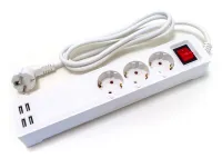 XTENDLAN ZAS01 Tuya smart extension lead IP20 3x socket 4x USB XTENDLAN ZAS01 Tuya smart extension lead IP20 3x socket 4x USB (1 of 3)